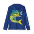 Carey Chen Mahi Mahi Men's Light Weight Moisture Wicking Long Sleeve Shirt. UPF 50+